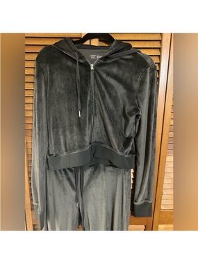 Aerie Velour Tracksuit Set - Jacket, Crop Top, & Pants